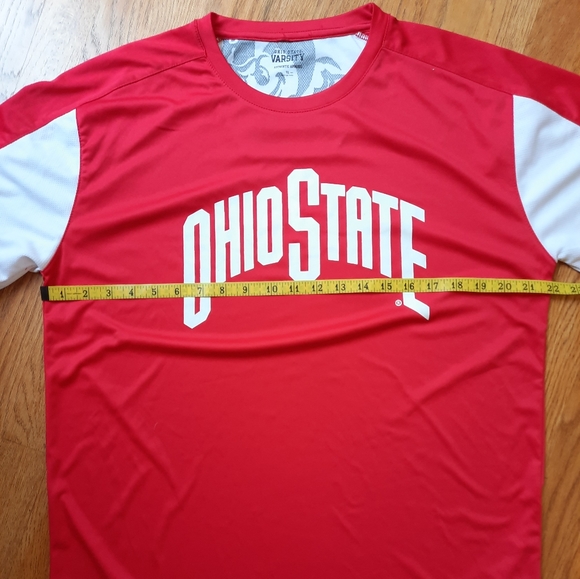 Authentic Apparel Varsity Ohio State Buckeyes Red/White T-Shirt Men's Size XL - Picture 6 of 9